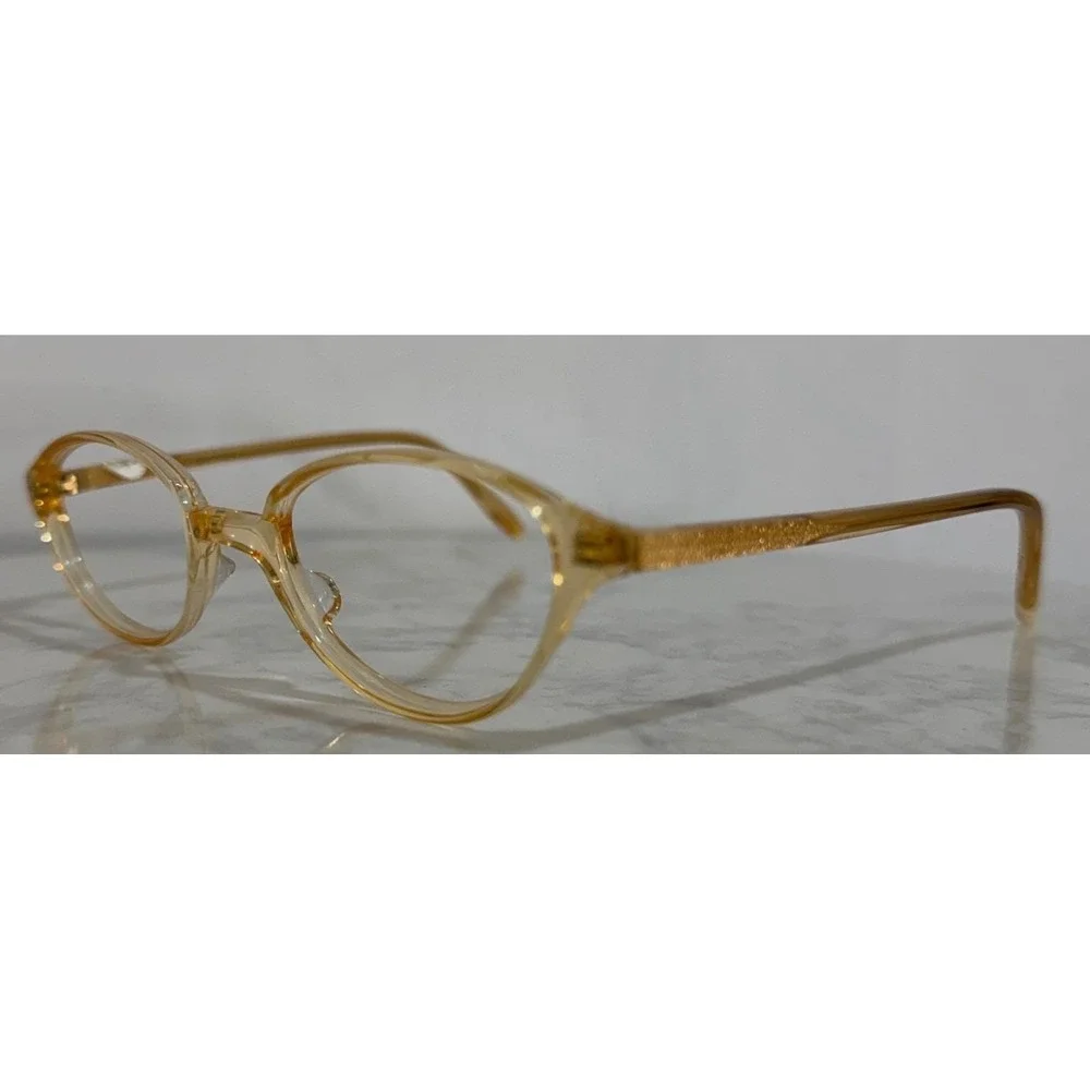 ENTITLED‎ Women's Eyeglass FramesHoney Oval 46mm Full Rim Acetate Textured